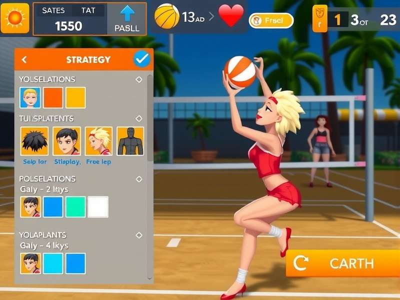Sunny Spikers Victor character customization options